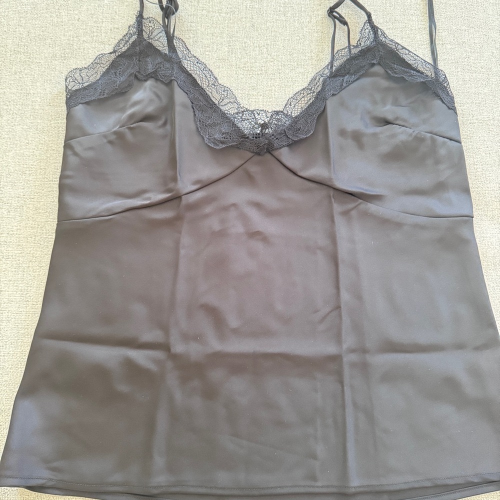 Dynamite Charcoal Lace Camisole